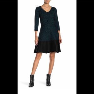 BNWT Taylor V-neck Leopard sweater dress